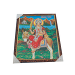 Goddess Sheetala Mata Photo Frame - 17 x 13 Inches | For Pooja Temple | Home Decor And Gifts