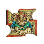 Savastik Ganesh- 7 × 7 Inches