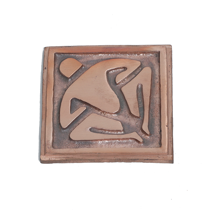 Copper Vastu Purush- 4 × 4 Inches