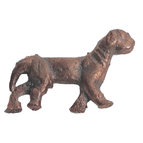 COCKER SPANIEL DOG Figurine Statue Cast Iron Rustic Brown - 2× 1 Inches
