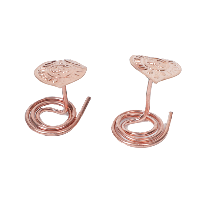 Copper nag nagin set copper snake pair