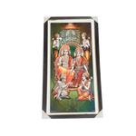 Lord Ram Darbar With Ram, Laxman, Sita And Hanuman Photo Frame - 25 × 13 Inches | For Pooja Temple | Home Decor And GIfts