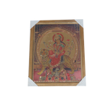 Goddess Durga Mata Is Sitting On The Lion Photo Frame - 17× 13 Inches | For Pooja Temple | Home Decor And Gifts
