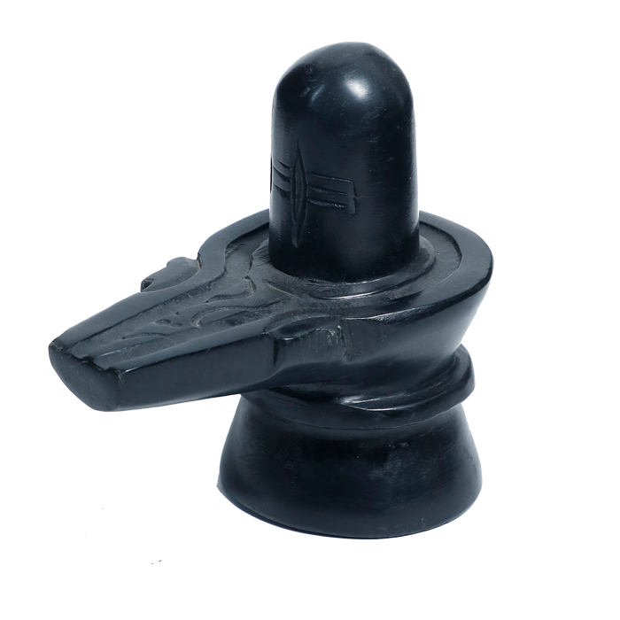 Shivling Black -4 × 4 Inches