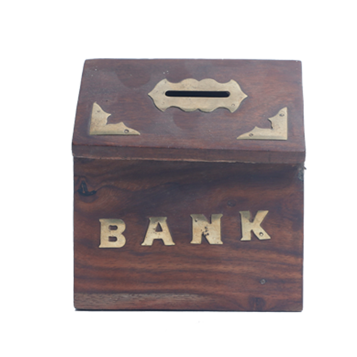 Wood Coin Bank for Kids and Adults