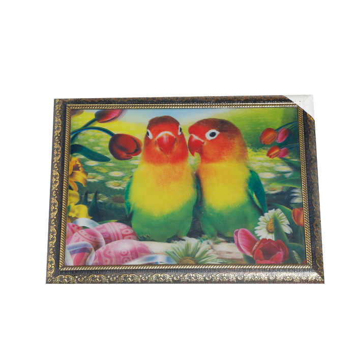 Parrot Painting 3D Photo Frame - 14 × 17 Inches