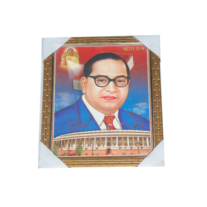Dr. Bhim Rao Ambedkar And Photo Frame - 11 × 10 Inches | For Educational Institutions | Home Decor | Public Places And Gifts