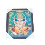 Lord Ganesha Photo Frame - 11 × 10 Inches | For Pooja Temple | Home Decor And Gifts
