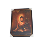 Lord Buddha ji Photo Frame - 30 × 23 Inches | For Pooja Temple | Home Decor And Gifts