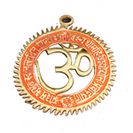 Om Chakar Orange- 5 × 5Inches