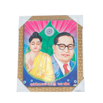 Dr. Bhim Rao Ambedkar And Lord Buddha Photo Frame - 11 × 10 Inches | For Educational Institutions | Home Decor | Public Places And Gifts