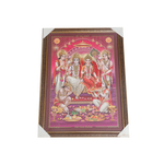 Lord Ram Darbar With Ram, Laxman, Sita And Hanuman Photo Frame - 30 × 23 Inches | For Pooja Temple | Home Decor And GIfts