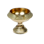Brass Kubera Diya Stand - 1.5 × 2 Inches