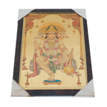 Lord Punch Mukhi Hanuman Photo Frame - 13 × 10 Inches | For Pooja Temple | Home Decor And Gifts