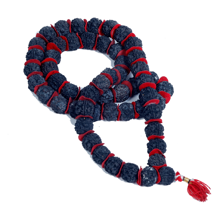 Rudraksha Mala (Thick Black Seeds)