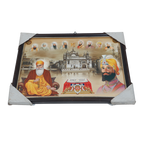 Guru Nanak Dev Ji with Guru Gobind Singh Photo Frame - 9 x 13 Inches | For Pooja Temple | Home Decor And Gifts