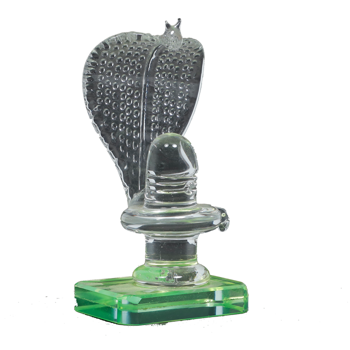 Handcrafted Glass Shiva Lingam Shiv Ling Idol