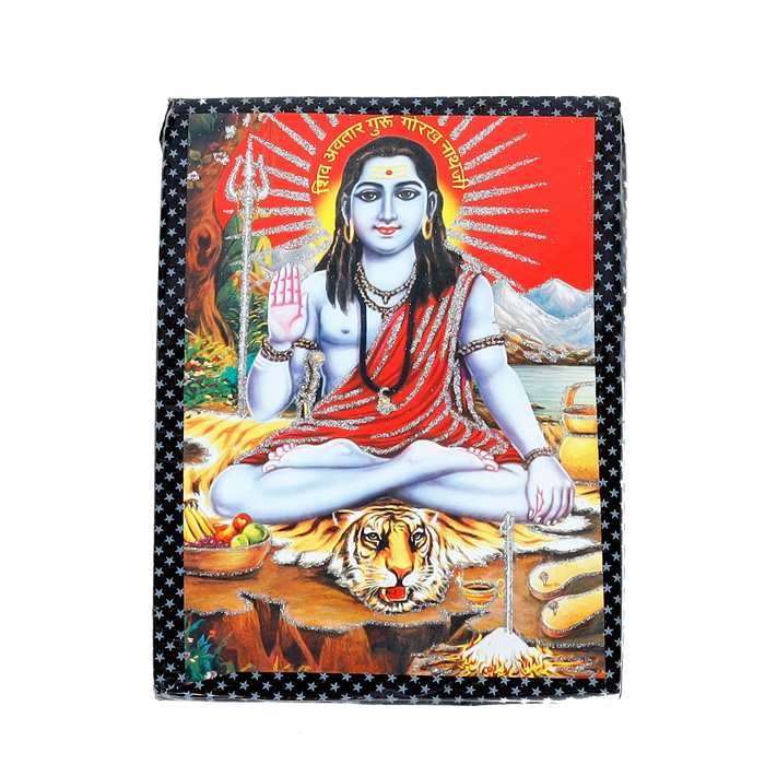 Gorakhnath Ji Photo Frame - 7 x 5 Inches | For Pooja Temple And Home Decor