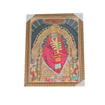 Shree Sai Baba Photo Frame - 17 × 13 Inches | For Pooja Temple | Home Decor And GIfts