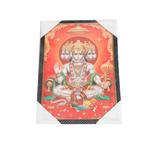 Lord Punch Mukhi Hanuman Photo Frame - 19 × 13 Inches | For Pooja Temple | Home Decor And Gifts