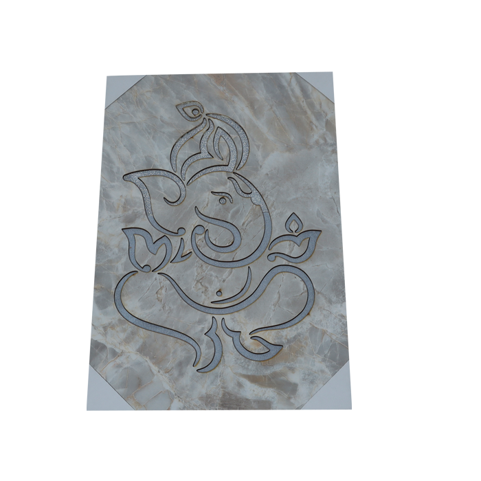 Lord Ganesha Photo Frame - 14 × 10 Inches | For Pooja Temple And Home Decor