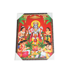 Shree Satyanarayan Bhagwan Photo Frame - 25 × 19 Inches | For Pooja Temple | Home Decor And GIfts