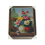 Flower Painting 3D Photo Frame - 14 × 17 Inches