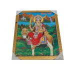Goddess Sheetala Mata Photo Frame - 17 x 13 Inches | For Pooja Temple | Home Decor And Gifts