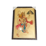 Hanuman Ji Holding A Mountain On His Hand Photo Frame - 20 × 17 Inches | For Pooja Temple | Home Decor And Gifts