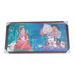 Lord Krishna And Goddess Radha Photo Frame - 20 × 40 Inches | For Pooja Temple | Home Decor And Gifts