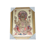 Lord Ganesha Photo Frame - 12 × 10 Inches | For Pooja Temple | Home Decor And Gifts
