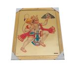Lord Hanuman Holding A Mountain In His hand Photo Frame - 17 x 13 Inches | For Pooja Temple | Home Decor And Gifts