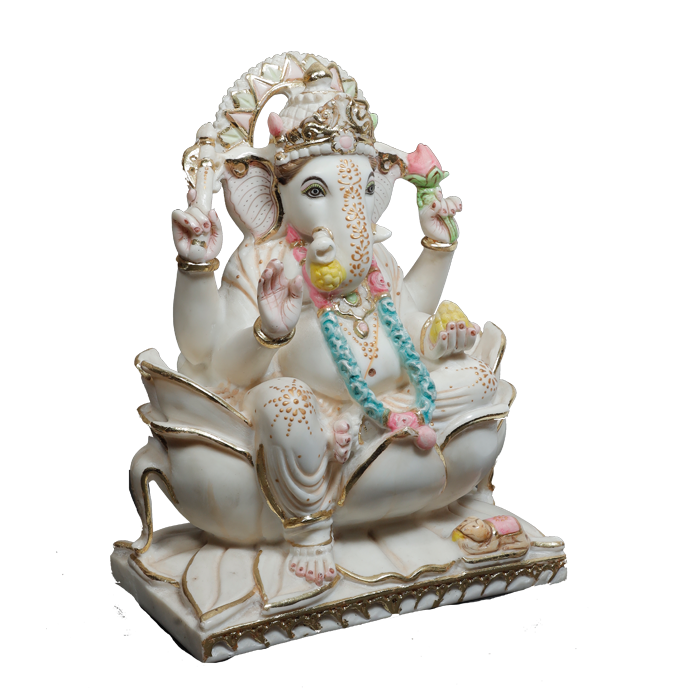 Ganesh Murti Marbul - 12 × 9 Inches