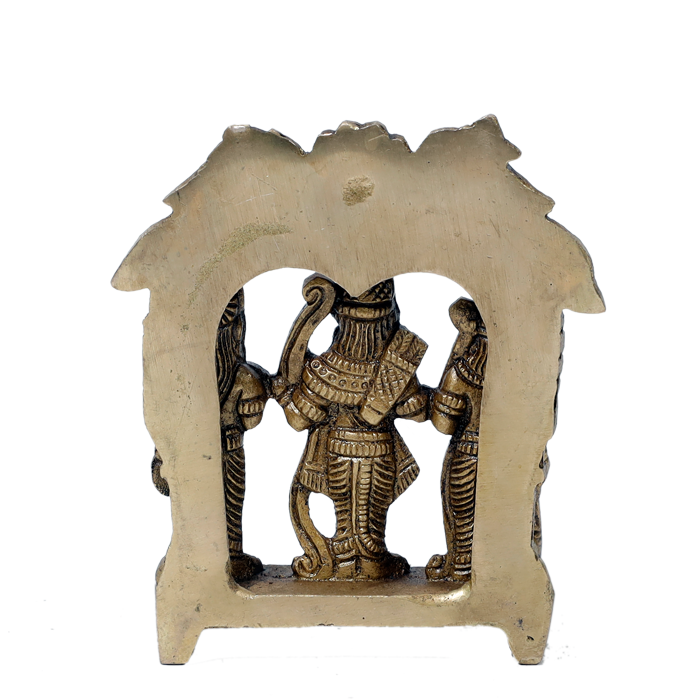 Brass Murti 2 No. Ram Darbar - 3.5 × 3 Inches | For Pooja Temple | Home Decor And Gifts