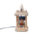 Ganesh JI - 11 × 6 Inches | Golden Floor Rested Home Temple Light