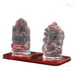 Red Laxmi Ganesh - 3 × 4 Inches