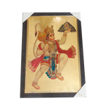 Hanuman Ji Holding A Mountain On His Hand Photo Frame - 25 × 17 Inches | For Pooja Temple | Home Decor And Gifts