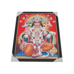 Lord Punch Mukhi Hanuman Photo Frame - 17 x 13 Inches | For Pooja Temple | Home Decor And Gifts