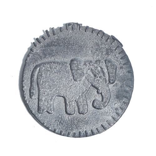 Lead Ranga Elephant Haathi for Lal kitab red book and astrological - 1 × 1 Inches
