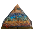 Labradorite Orgone Pyramid for Confidence & Self-Empowerment - 3 × 3 Inches
