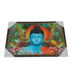 Lord Gautam Buddha Photo Frame - 20 × 13 Inches | For Pooja Temple | Home Decor And Gifts