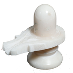 Shivling White -3.5 × 4 Inches
