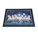 7 Running Vastu Shastr White Horse Photo Frame - 14 × 20 Inches | For Home Decor And Gifts
