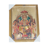 Lord Ganesha Photo Frame - 12 × 10 Inches | For Pooja Temple | Home Decor And Gifts