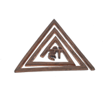 Copper Triangle Vastu Helix - 4 × 5 Inches