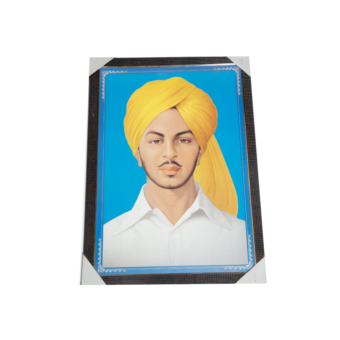 Shaheed Bhagat Singh Photo Frame - 22 × 30 Inches | For Education Institutes | Public Places And Offices