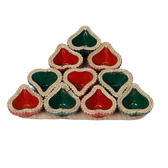 Diya Set- 10 × 8Inches