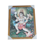 Lord Koshtak Kaal Bhairav Photo Frame - 20 × 26 Inches | For Pooja Temple | Home Decor And Gifts
