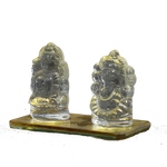 yellow Laxmi Ganesh - 3 × 4 Inches