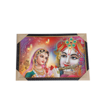 Goddess Radha And Lord Krishan Photo Frame - 13 × 19 Inches | For Pooja Temple | Home Decor And Gifts